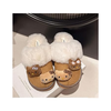HaiKitty Hello Kitty Fuzzy Brown Inside and Outdoor Slippers