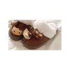HaiKitty Hello Kitty Fuzzy Brown Inside and Outdoor Slippers